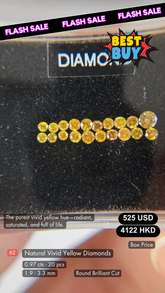 Natural Vivid Yellow Diamond Deal (0.97 cts)